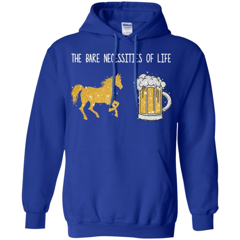 Beer T-Shirt The Bare Necessities Of Life Will Come To You For Horse Beer Gold Lovers Tee Shirt CustomCat