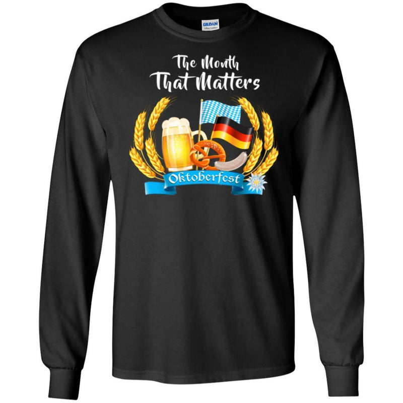 Beer T-Shirt The Month That Matters Oktoberfest Funny Drinking Lovers Shirts CustomCat