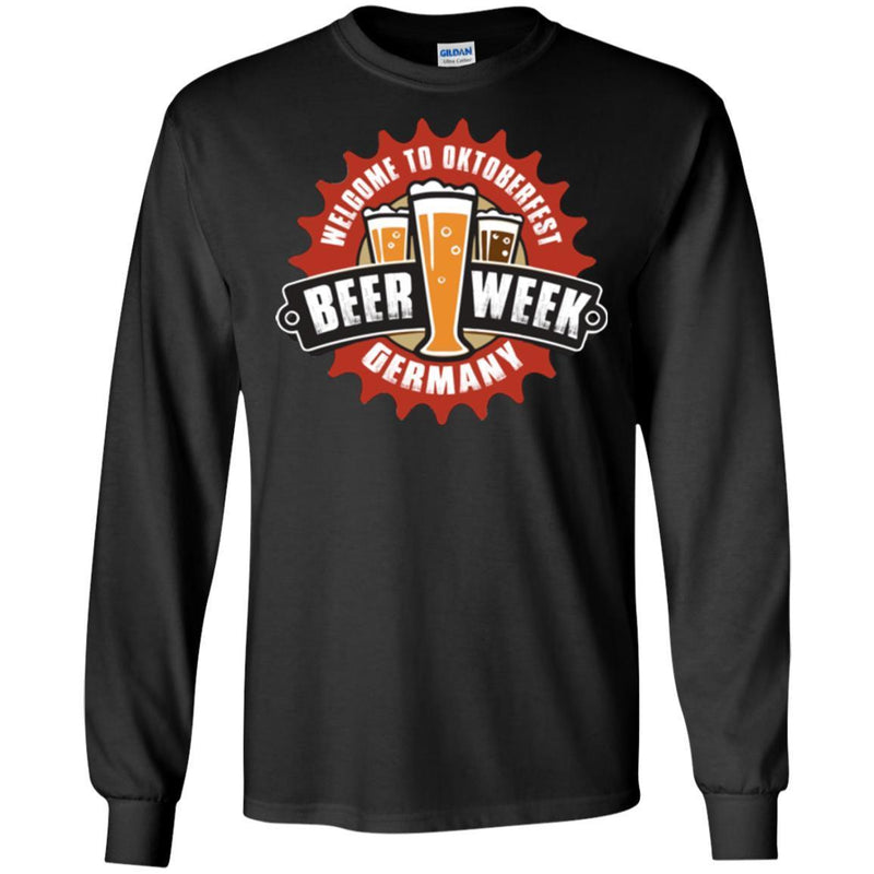 Beer T-Shirt Welcome To Oktoberfest Beer Week Germany Funny Drinking Lovers Gift Tee Shirt CustomCat