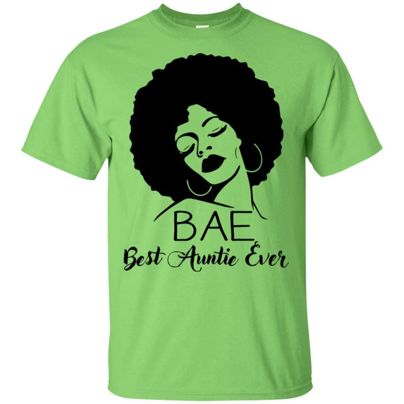 Best Auntie Ever BAE Funny African American T-shirt CustomCat