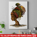Black And Boujee Canvas - African American Girl Art Canvas