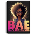 Black And Boujee Canvas - BAE Black And Educated Black History Month Canvas for Women Africa Pride