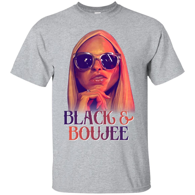 Black and Boujee Funny T-shirt CustomCat