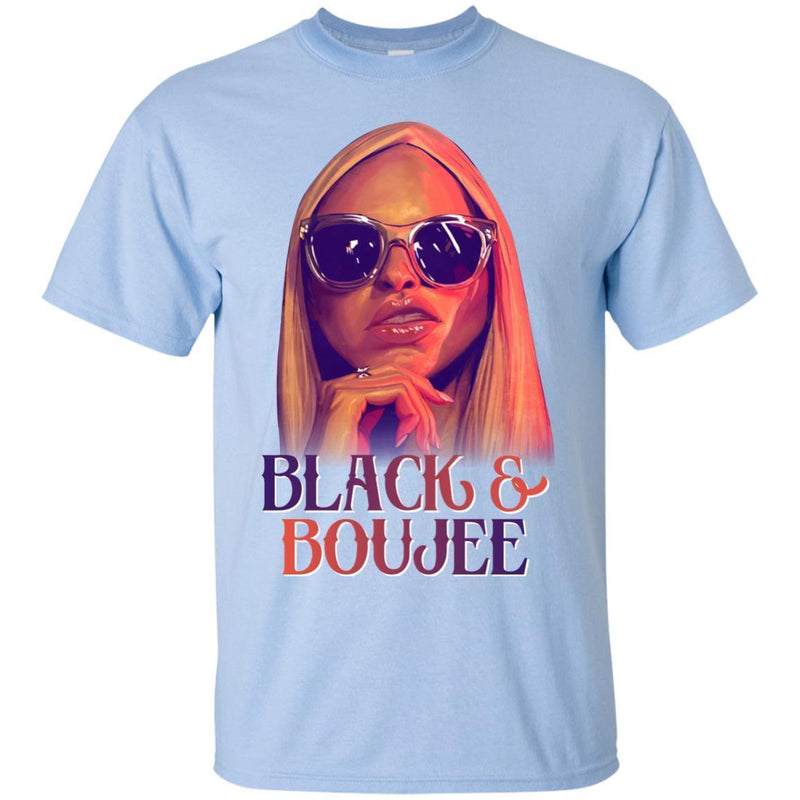 Black and Boujee Funny T-shirt CustomCat