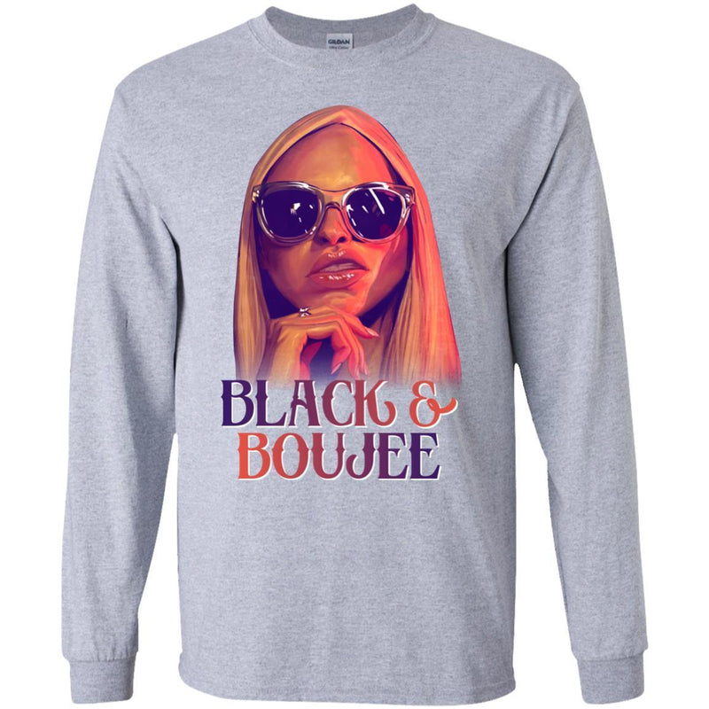 Black and Boujee Funny T-shirt CustomCat