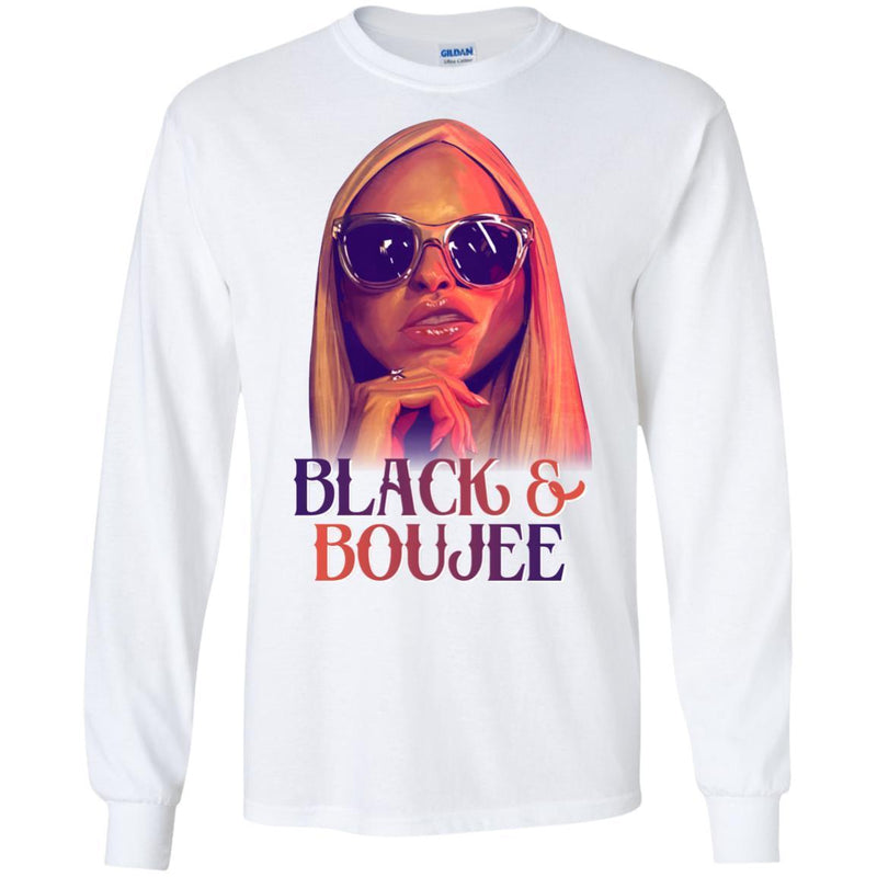 Black and Boujee Funny T-shirt CustomCat