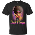 Black And Boujee Funny T-shirt For Melanin Popping Queens CustomCat