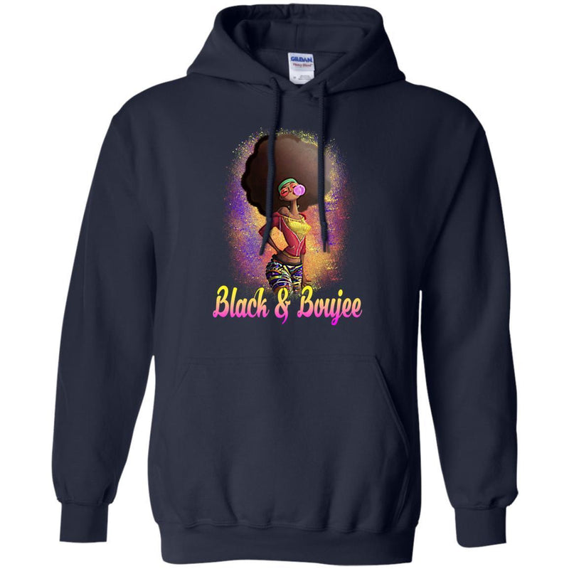 Black And Boujee Funny T-shirt For Melanin Popping Queens CustomCat