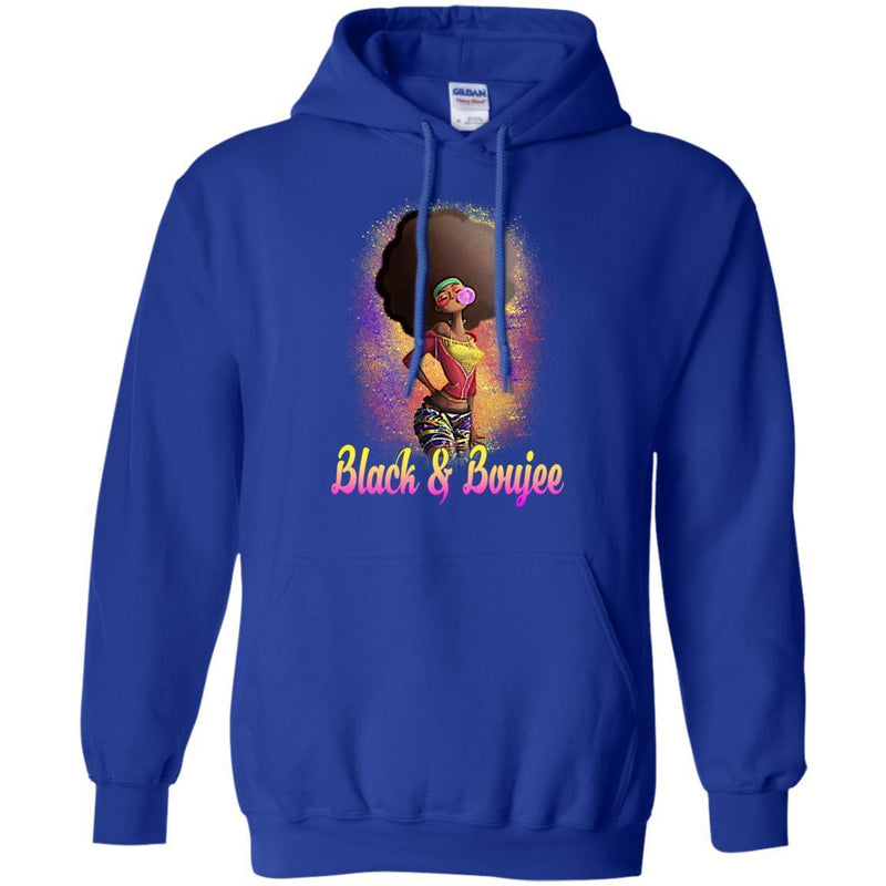 Black And Boujee Funny T-shirt For Melanin Popping Queens CustomCat