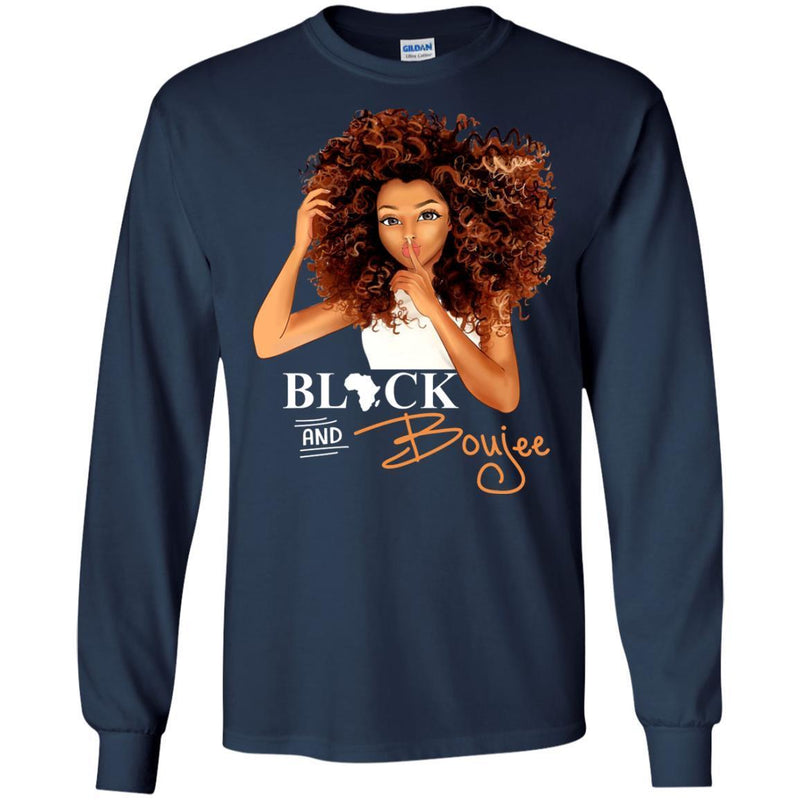 Black And Boujee Funny T-shirt for Melanin Queens CustomCat