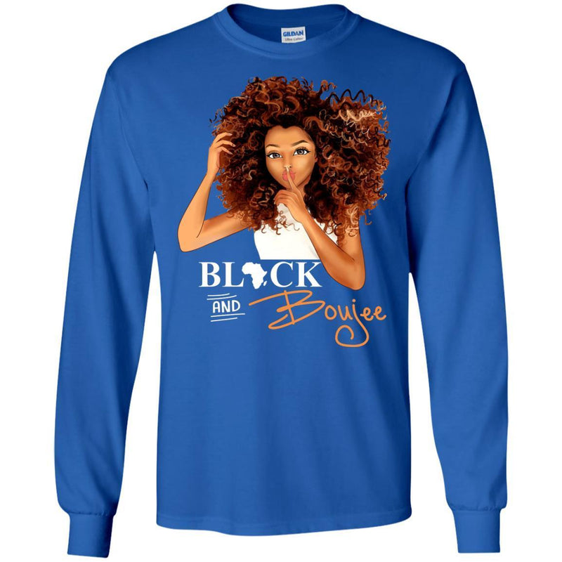 Black And Boujee Funny T-shirt for Melanin Queens CustomCat