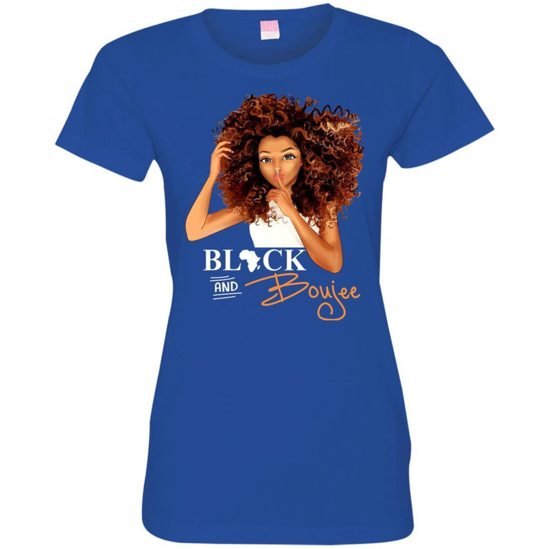 Black And Boujee Funny T-shirt for Melanin Queens CustomCat