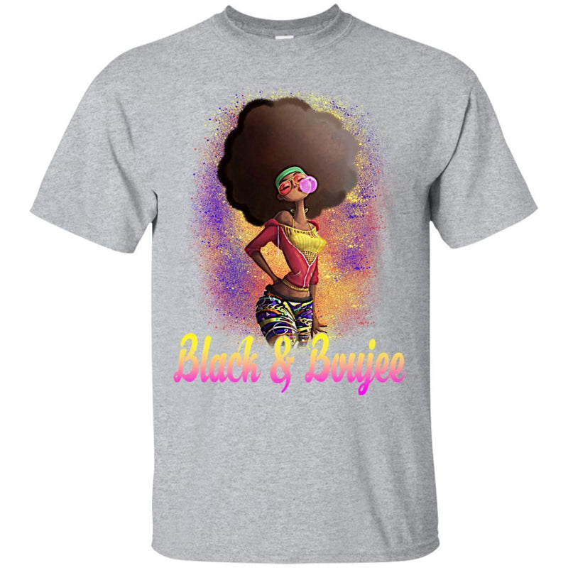 Black And Boujee T-shirt For Black Queen Melanin Women CustomCat