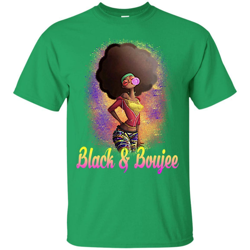 Black And Boujee T-shirt For Black Queen Melanin Women CustomCat