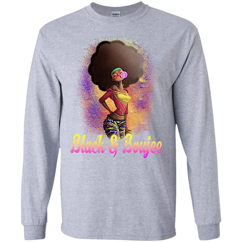 Black And Boujee T-shirt For Black Queen Melanin Women CustomCat