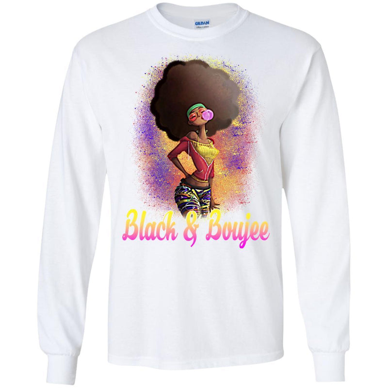 Black And Boujee T-shirt For Black Queen Melanin Women CustomCat