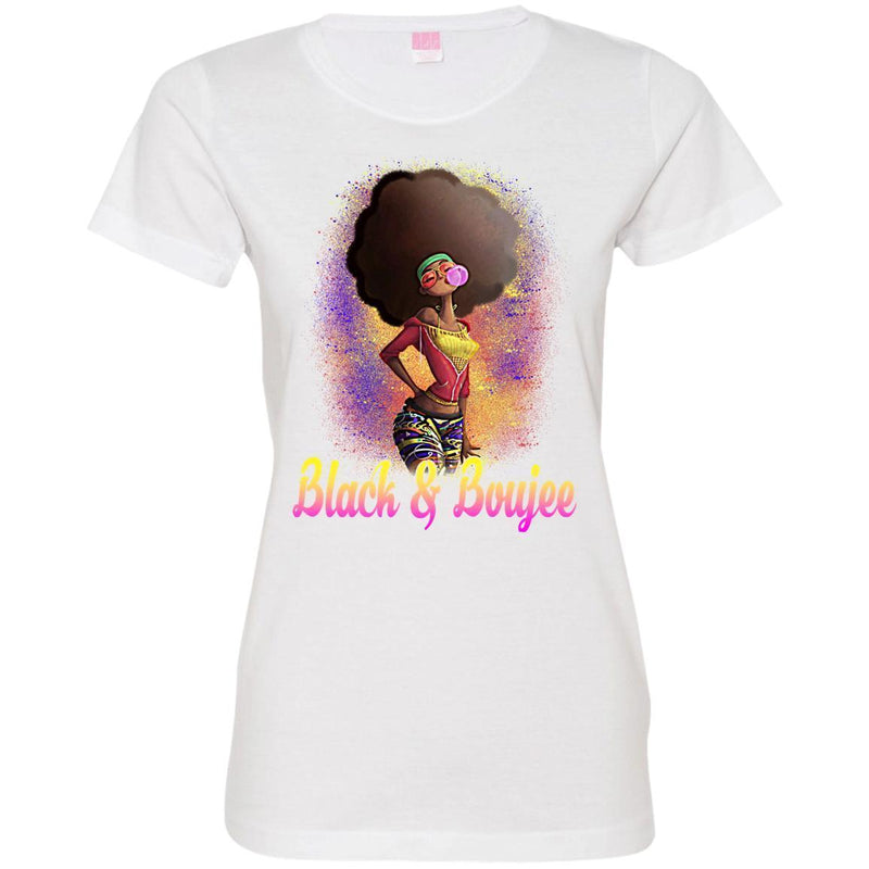 Black And Boujee T-shirt For Black Queen Melanin Women CustomCat