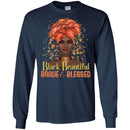 Black Beautiful Brave and Blessed Beautiful T-shirts for Black Girls CustomCat
