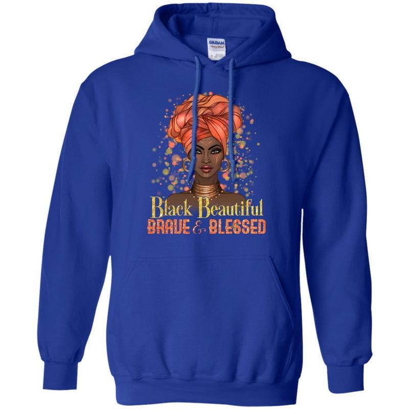 Black Beautiful Brave and Blessed Beautiful T-shirts for Black Girls CustomCat