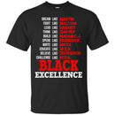 Black Excellence Funny T-shirts CustomCat