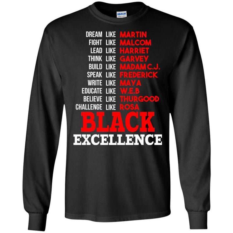 Black Excellence Funny T-shirts CustomCat