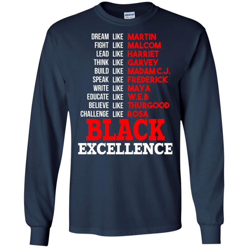 Black Excellence Funny T-shirts CustomCat