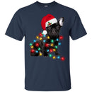 Black French Bulldog Light Around Body Funny Gift Lover Dog Tee Shirt CustomCat