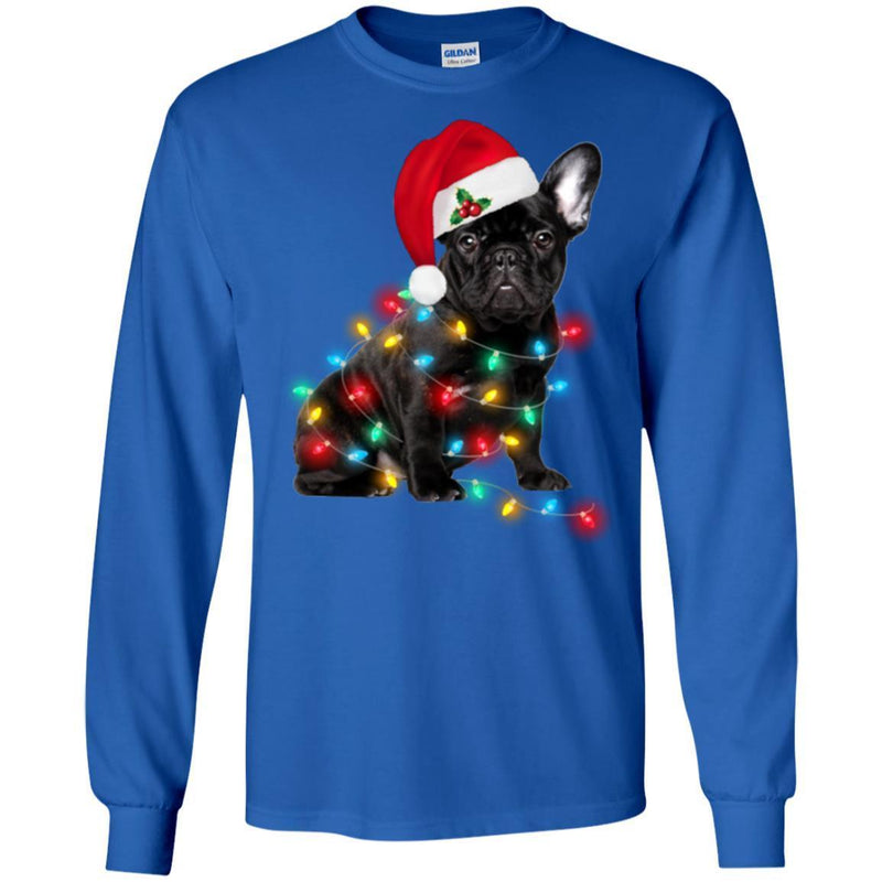 Black French Bulldog Light Around Body Funny Gift Lover Dog Tee Shirt CustomCat
