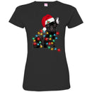 Black French Bulldog Light Around Body Funny Gift Lover Dog Tee Shirt CustomCat