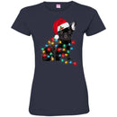 Black French Bulldog Light Around Body Funny Gift Lover Dog Tee Shirt CustomCat