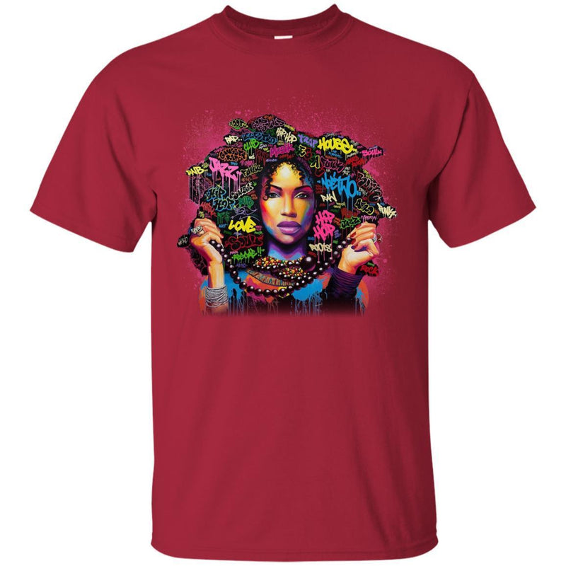 Black Girl Black History Month T-Shirt African American Beautiful Girl Tees Funny Gift CustomCat