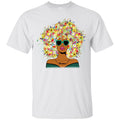 Black Girl Flower Girl T-shirt For Melanin Queens CustomCat