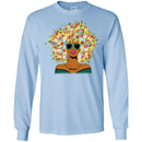 Black Girl Flower Girl T-shirt For Melanin Queens CustomCat