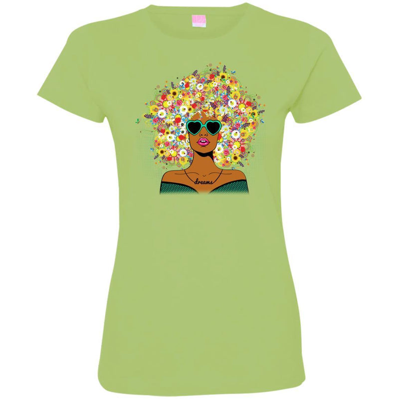 Black Girl Flower Girl T-shirt For Melanin Queens CustomCat