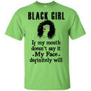 Black Girl If My Mouth CustomCat