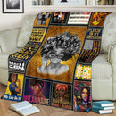 Black Girl My Roots African American Fleece Blanket interestprint