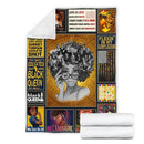 Black Girl My Roots African American Fleece Blanket interestprint