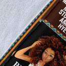 Black Girl My Roots Fleece Blanket interestprint