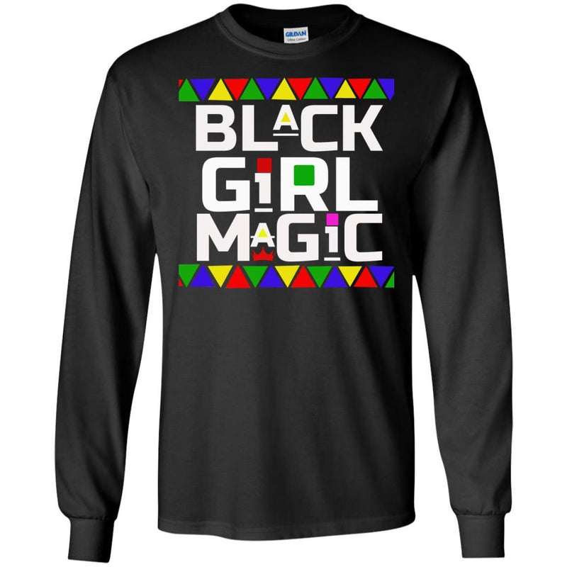 Black Girl T-Shirt Black Girl Magic Black History African Pride Women Tops Tees Funny Gift Shirts CustomCat