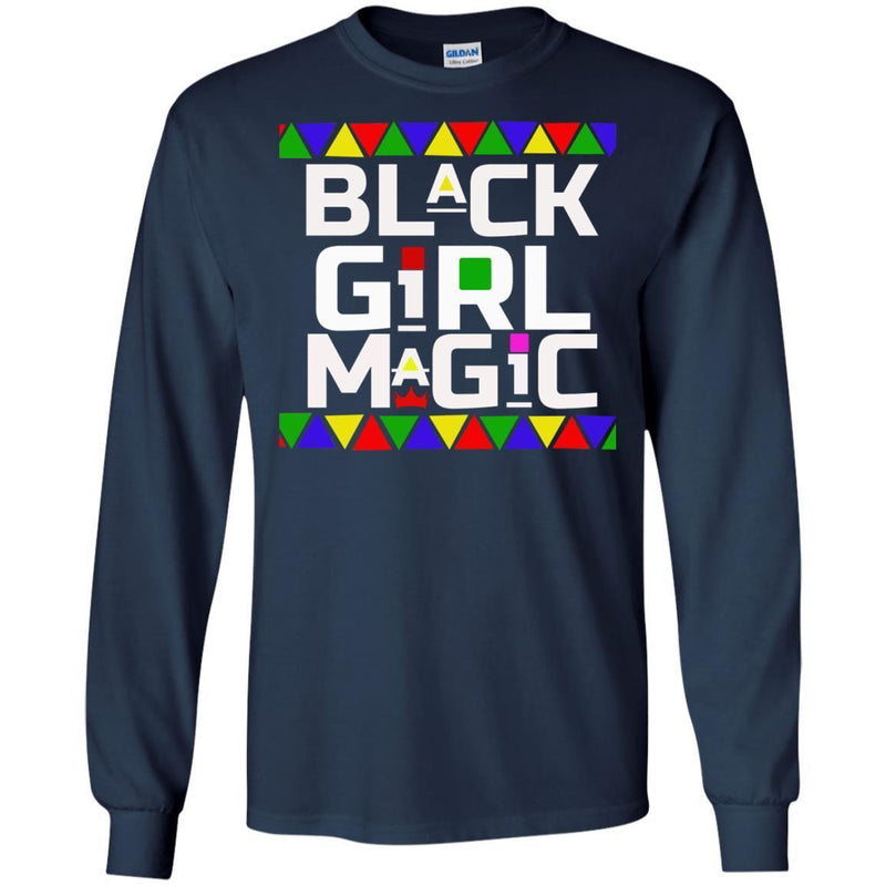 Black Girl T-Shirt Black Girl Magic Black History African Pride Women Tops Tees Funny Gift Shirts CustomCat