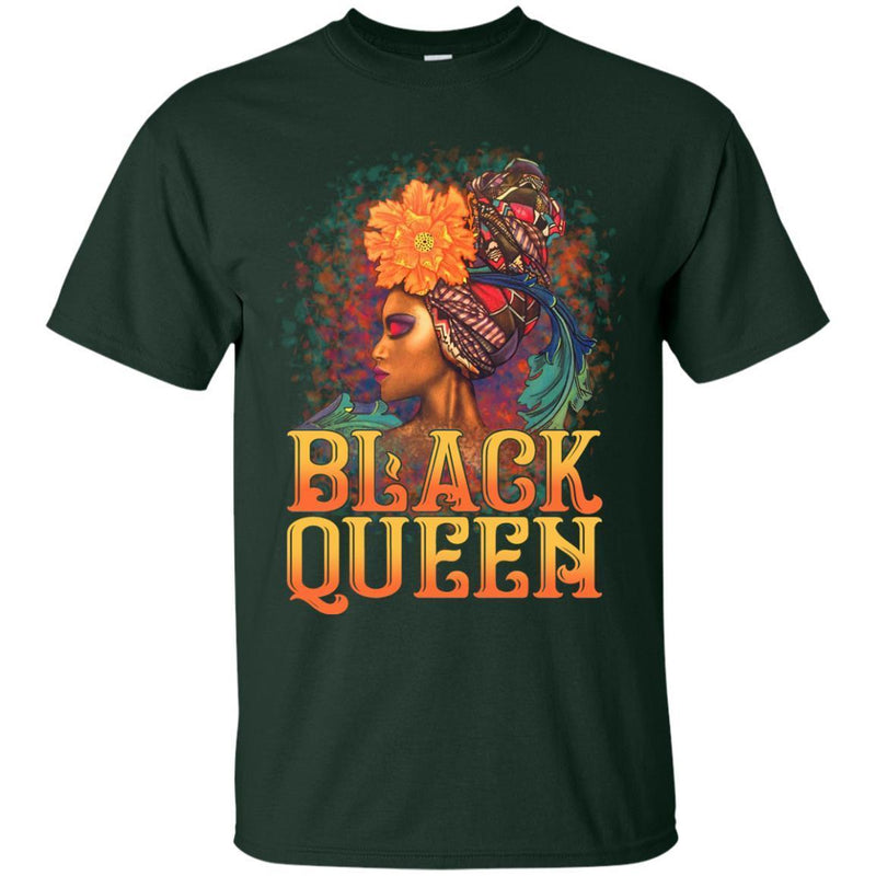 Black Girl T-Shirt Black Queen The Most Powerful Piece In The Game Beautiful Girl Tees Gift Shirts CustomCat