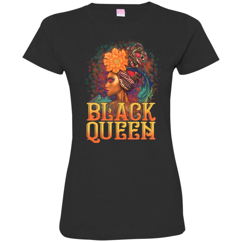 Black Girl T-Shirt Black Queen The Most Powerful Piece In The Game Beautiful Girl Tees Gift Shirts CustomCat