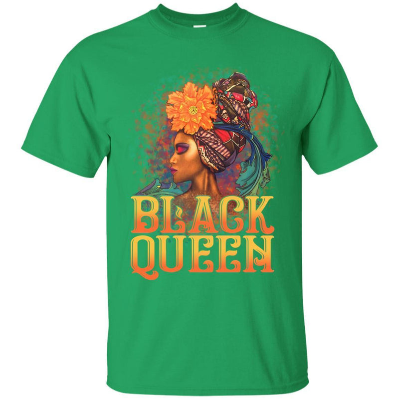 Black Girl T-Shirt Black Queen The Most Powerful Piece In The Game Beautiful Girl Tees Gift Shirts CustomCat
