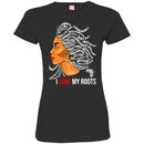 Black Girl T-Shirt I Love My Roots Patriotic Black History Month Natural Hair Afro African T-Shirt CustomCat