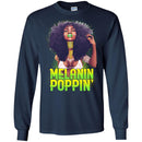 Black Girl T-Shirt Melanin Poppin Proud African American Woman Pride Tees Shirts CustomCat