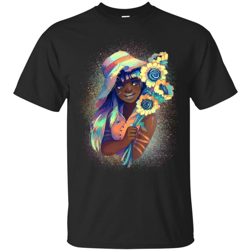 Black Girl T Shirt Proud African American Woman Pride Tees Shirts CustomCat