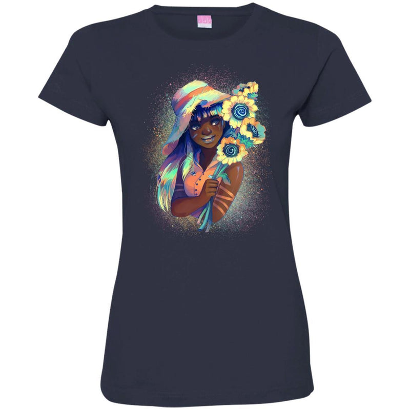 Black Girl T Shirt Proud African American Woman Pride Tees Shirts CustomCat