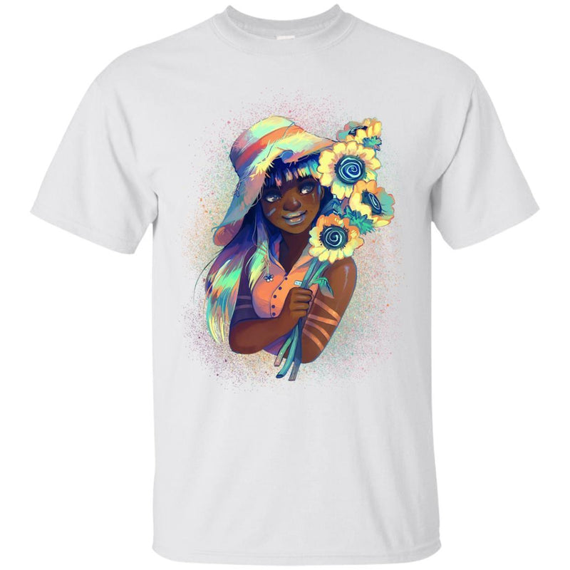 Black Girl T Shirt Proud African American Woman Pride Tees Shirts CustomCat