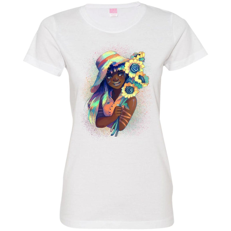 Black Girl T Shirt Proud African American Woman Pride Tees Shirts CustomCat