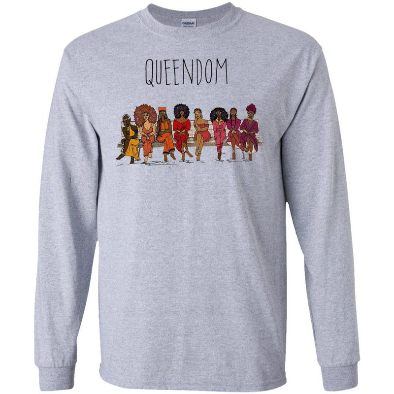 Black Girl T-Shirt Queendom Empowered Clothing For Women Shirts CustomCat